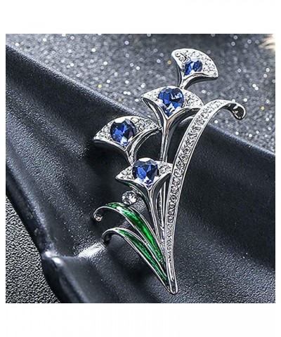 Brooch Flower Shape Rhinestone Design Alloy Fashion Clothes Brooch Pin for Party,Vintage Fashion Brooch Pins for Women Teen G...