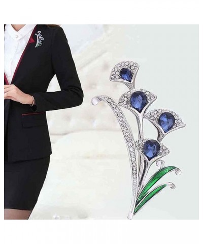 Brooch Flower Shape Rhinestone Design Alloy Fashion Clothes Brooch Pin for Party,Vintage Fashion Brooch Pins for Women Teen G...