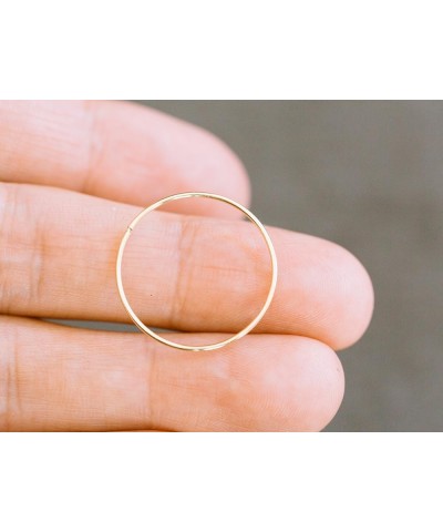 1PCS 20G 14k Solid Real Gold Round Hoop Tragus Helix Cartilage Daith inner outer Conch Ring Ear Piercing Earring 20MM $12.74 ...