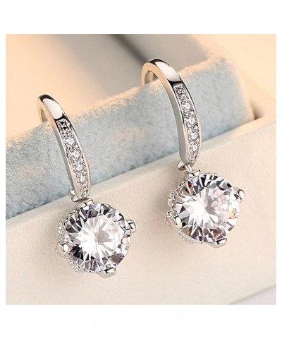 Korean Style Simple Drop E-ARR-ings,Hanging Anniversary Valentine Birthday Gifts for Women Girls B $4.63 Earrings