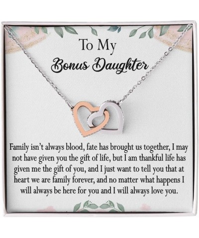 To My Stepdaughter Necklace, Bonus Daughter Gifts from Stepmom, Step Daughter Gifts From Stepdad, Birthday Gift for Bonus Dau...