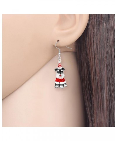 Acrylic Dog Earrings Dangle Drop Fashion Pet Jewelry for Women Girls Kids Charm Gift Christmas Schnauzer $6.23 Earrings