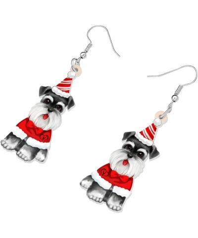 Acrylic Dog Earrings Dangle Drop Fashion Pet Jewelry for Women Girls Kids Charm Gift Christmas Schnauzer $6.23 Earrings