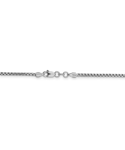 14k White Gold Semi-Solid Rounded Box Chain Necklace or Bracelet 26.0 Inches 1.75 mm $130.51 Necklaces