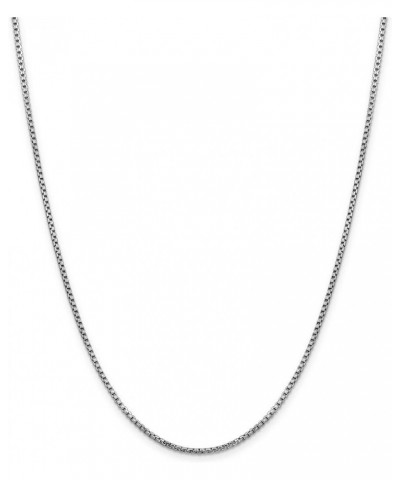 14k White Gold Semi-Solid Rounded Box Chain Necklace or Bracelet 26.0 Inches 1.75 mm $130.51 Necklaces