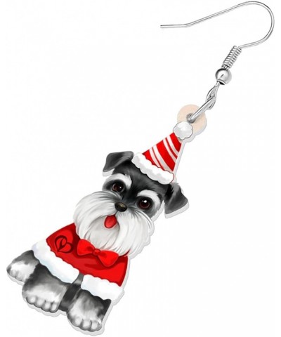 Acrylic Dog Earrings Dangle Drop Fashion Pet Jewelry for Women Girls Kids Charm Gift Christmas Schnauzer $6.23 Earrings