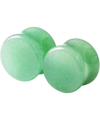 2pcs-8pcs Natural Stone Plugs Opalite Quartz Agate Cat's Eye Ear Gauges Piercing Jewelry 2g-16mm Green Aventurine $3.65 Body ...