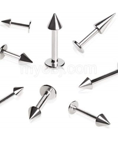 316L Surgical Steel Labret/Monroe with Spike 14GA, Length: 7/16", Ball Size: 4mm $9.17 Body Jewelry