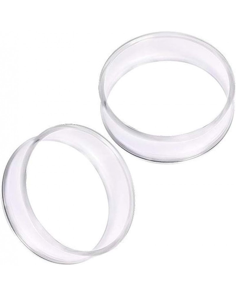 Pair of UV Acrylic Thin-Walled Clear Tunnel Plug Up to 2" //Choose Size// 1/2" (12mm) $7.13 Body Jewelry