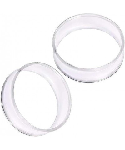 Pair of UV Acrylic Thin-Walled Clear Tunnel Plug Up to 2" //Choose Size// 1/2" (12mm) $7.13 Body Jewelry