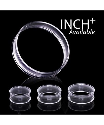 Pair of UV Acrylic Thin-Walled Clear Tunnel Plug Up to 2" //Choose Size// 1/2" (12mm) $7.13 Body Jewelry