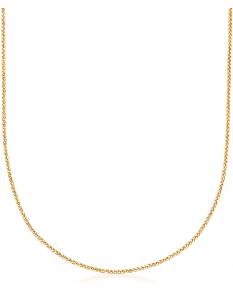 1mm 14kt Yellow Gold Adjustable Wheat-Chain Necklace. 22 inches $112.20 Necklaces