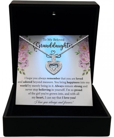 To My Granddaughter Necklace, Granddaughter Gifts from Grandma and Grandpa, Birthday Gifts for Granddaughter, Granddaughter J...