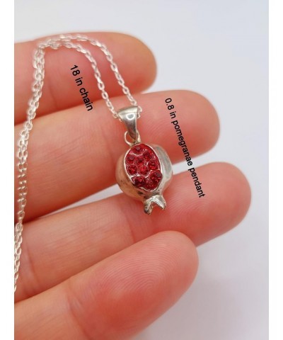 Sterling silver pomegranate necklace $29.61 Necklaces