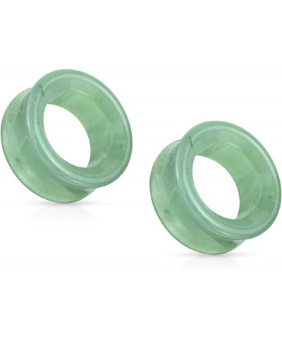 Green Aventurine Stone Double Flared Saddle Tunnels, Sold as a Pair 12mm (1/2") $10.36 Body Jewelry