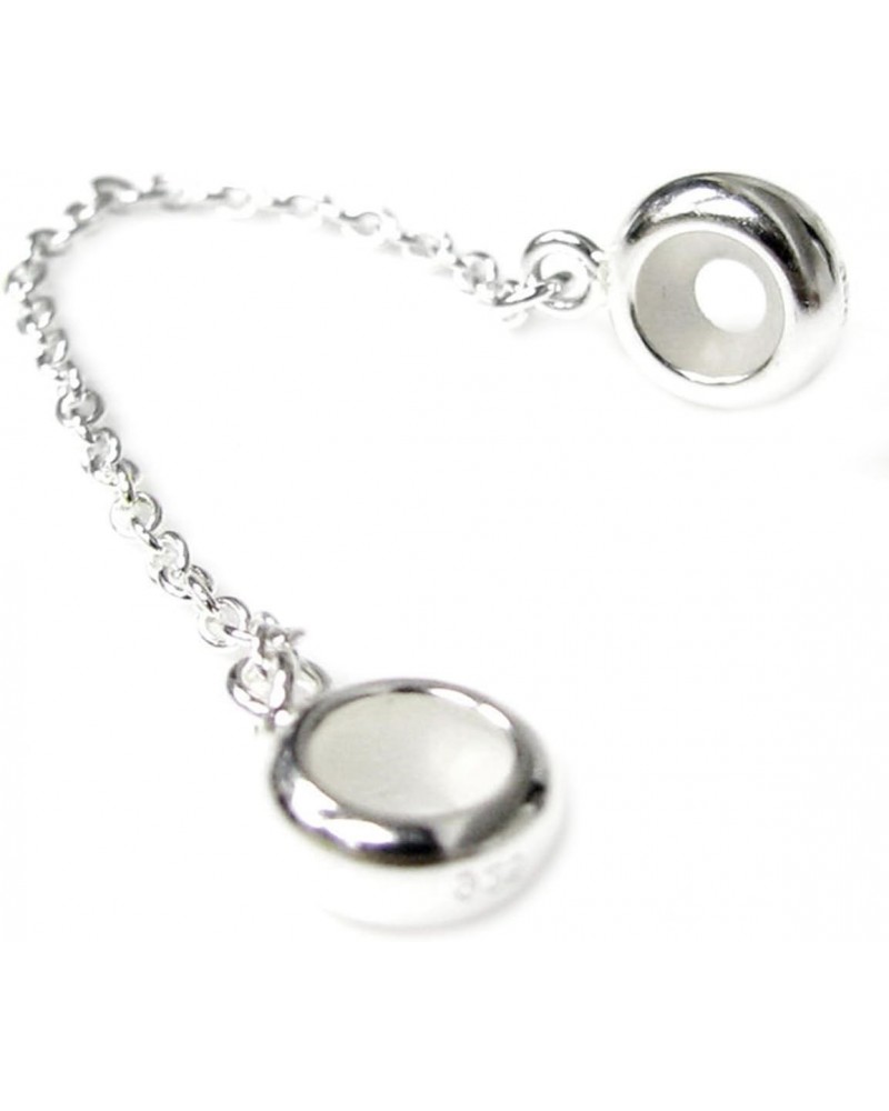 Sterling Silver Stopper Safety Chain Bead Charm European Style Bead Charm $11.99 Bracelets