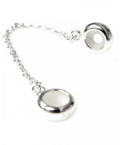 Sterling Silver Stopper Safety Chain Bead Charm European Style Bead Charm $11.99 Bracelets