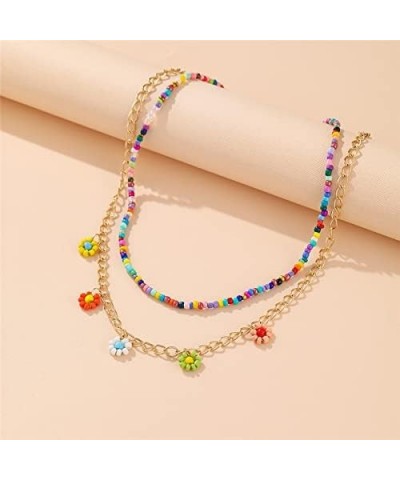 Bohemian Colorful Bead Shell Necklace for Women Summer Short Beaded Collar Clavicle Choker Necklace Female Jewelry Cs50668 $9...