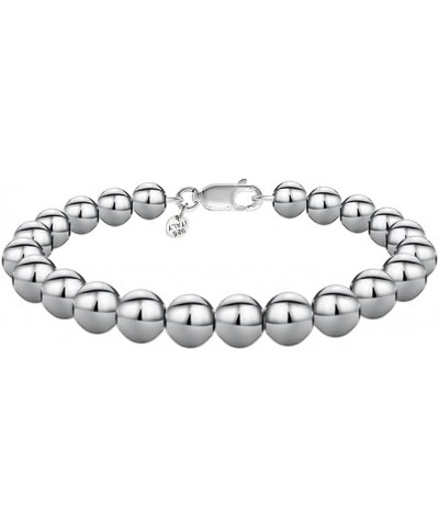 925 Sterling Silver Handmade Bead Ball Strand Chain Bracelet For Women & Girls - Made in Italy Comes With a Gift Box 7.5 Inch...