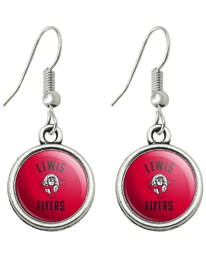 Lewis University Flyers Logo Novelty Dangling Drop Charm Earrings $9.71 Earrings