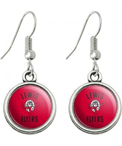 Lewis University Flyers Logo Novelty Dangling Drop Charm Earrings $9.71 Earrings