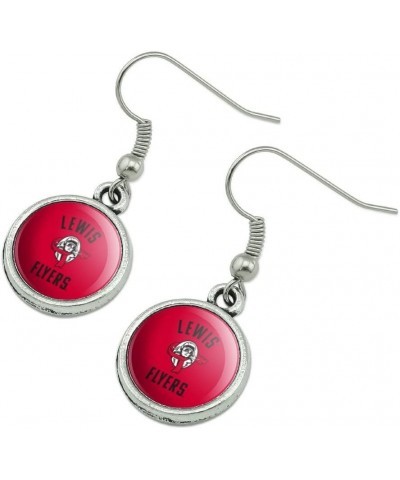 Lewis University Flyers Logo Novelty Dangling Drop Charm Earrings $9.71 Earrings