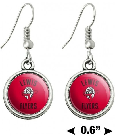 Lewis University Flyers Logo Novelty Dangling Drop Charm Earrings $9.71 Earrings