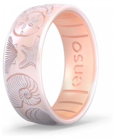 Etched Classic Silicone Rings - Comfortable and Flexible Design - 8mm Wide, 2.16 Thick She Sells Seashells 10 $24.29 Others