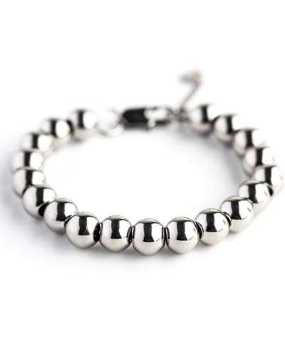 Surgical Stainless Steel Bead Ball Chain Bracelet With Extender 6.5 Inches 10.0mm $18.25 Bracelets