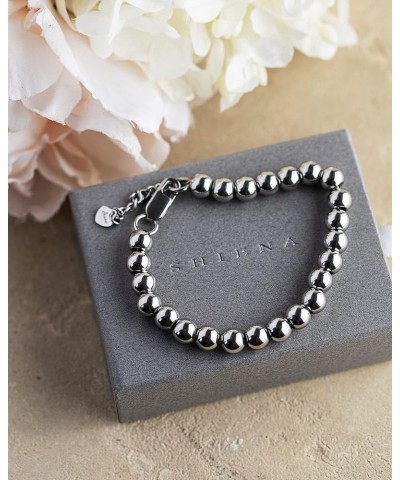 Surgical Stainless Steel Bead Ball Chain Bracelet With Extender 6.5 Inches 10.0mm $18.25 Bracelets