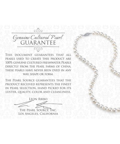 14K Gold AAAA Quality White Freshwater Cultured Pearl Necklace for Women in 20" Matinee Length White Gold 10.0-11.0mm $166.32...