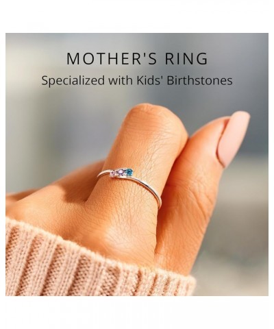 Personalized Mothers Ring with 1-6 Birthstones, Mother's Ring, Custom Mom Ring for Women, Gifts for Mom, Mom Gifts, Mothers D...