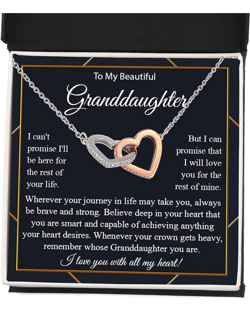 To My Granddaughter Necklace, Granddaughter Necklace From Grandparents, Gifts For Granddaughter Necklace, Birthday Gift For G...