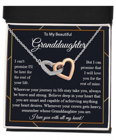 To My Granddaughter Necklace, Granddaughter Necklace From Grandparents, Gifts For Granddaughter Necklace, Birthday Gift For G...