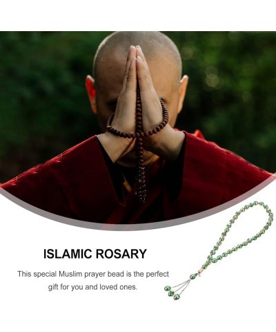 Resin Rosary Tasbih Muslim Bracelets 33 Prayer Beads Necklace Islamic Prayer Bead Meditation Rosary Jewelry Worship Arabic Ac...