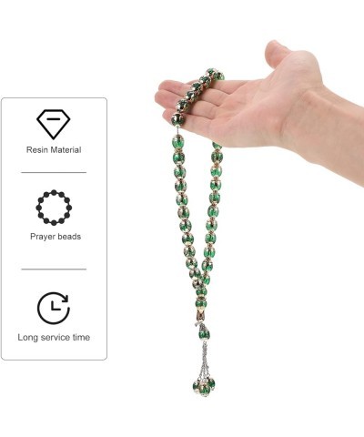 Resin Rosary Tasbih Muslim Bracelets 33 Prayer Beads Necklace Islamic Prayer Bead Meditation Rosary Jewelry Worship Arabic Ac...