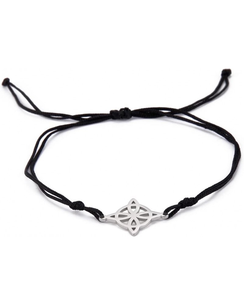 Bracelet For Women Celtic Witch's Knot Magic Layered Bracelet Stainless Steel Charm Mystic Double Rope Bracelets Celtic Jewel...