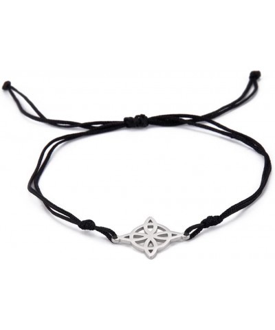 Bracelet For Women Celtic Witch's Knot Magic Layered Bracelet Stainless Steel Charm Mystic Double Rope Bracelets Celtic Jewel...