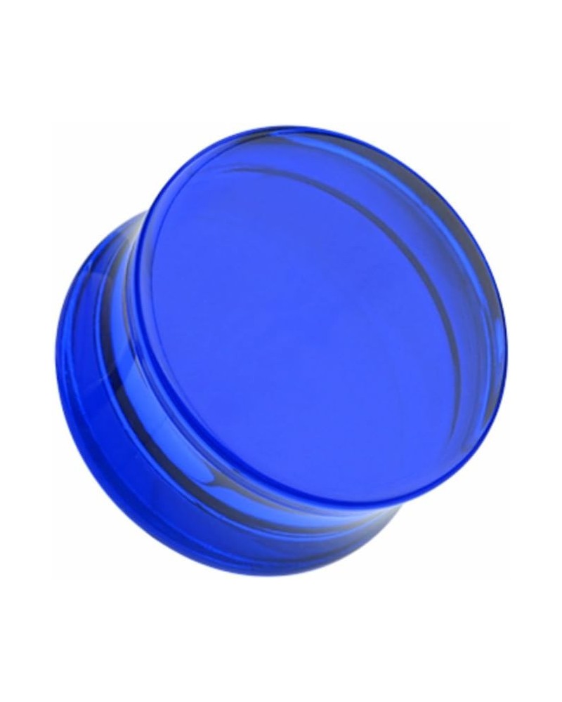 Basic Acrylic Double Flared WildKlass Ear Gauge Plug (Sold as Pairs) 10 GA Blue $9.53 Body Jewelry