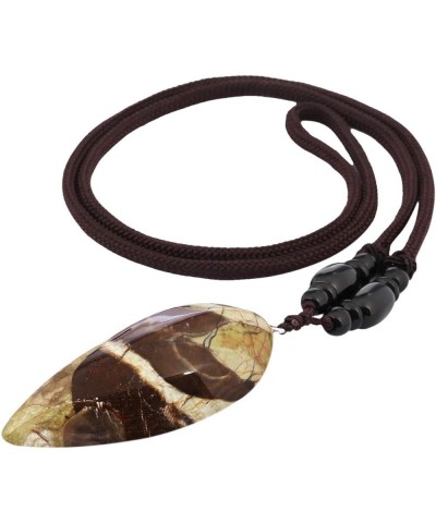 Handmade Stone Pendant Necklace for Women Men, Healing Crystal Necklaces Crazy Lace Agate(Crystal Point),14"-15 $12.41 Necklaces