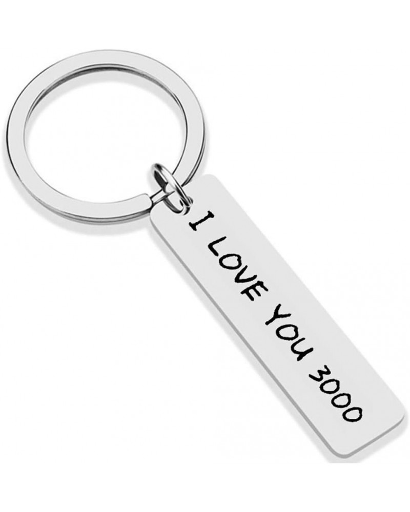 Stainless Steel Inpirational Mantra Lovers Couple Husband Wife Birthday Keychain Pendant Gift I Love You 3000 $6.75 Pendants