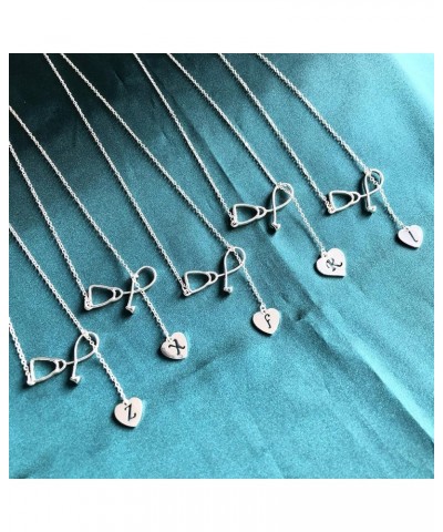 Stethoscope Necklace for Girls Nurse Gifts for Women Silver Stethoscope Necklace Stethoscope Pendant Necklace Doctor Nurse Gr...