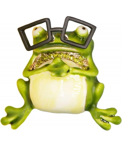 Brooch, Funny Lovely Lapel Pin Gift Cute Green Frog Rhinestone Brooch Clothing Jewelry Lapel Pin A $6.59 Brooches & Pins