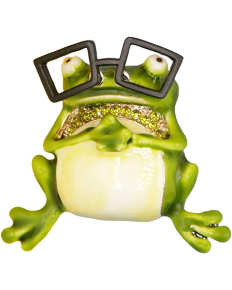 Brooch, Funny Lovely Lapel Pin Gift Cute Green Frog Rhinestone Brooch Clothing Jewelry Lapel Pin A $6.59 Brooches & Pins