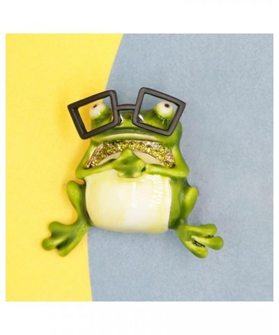 Brooch, Funny Lovely Lapel Pin Gift Cute Green Frog Rhinestone Brooch Clothing Jewelry Lapel Pin A $6.59 Brooches & Pins