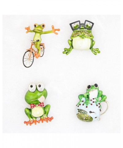 Brooch, Funny Lovely Lapel Pin Gift Cute Green Frog Rhinestone Brooch Clothing Jewelry Lapel Pin A $6.59 Brooches & Pins