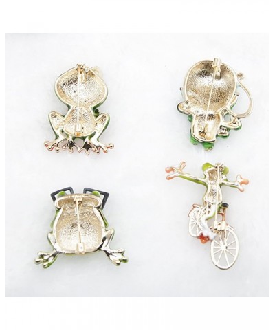 Brooch, Funny Lovely Lapel Pin Gift Cute Green Frog Rhinestone Brooch Clothing Jewelry Lapel Pin A $6.59 Brooches & Pins