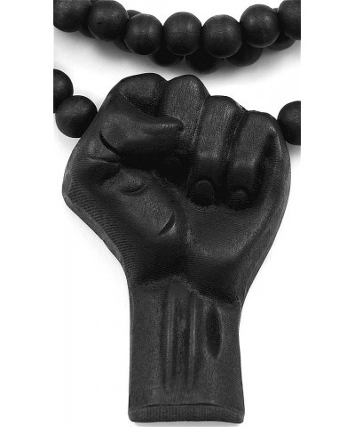 Power Fist All Natural Wood or Metal Pendant Necklace BLACK/ 30 INCH NECKLACE $11.48 Necklaces