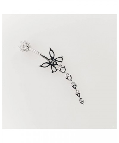 Sterling Silver Belly Button Rings, Real 925 Sterling Silver, Butterfly Belly Piercing, 14G Sterling Silver Navel Piercing Ri...