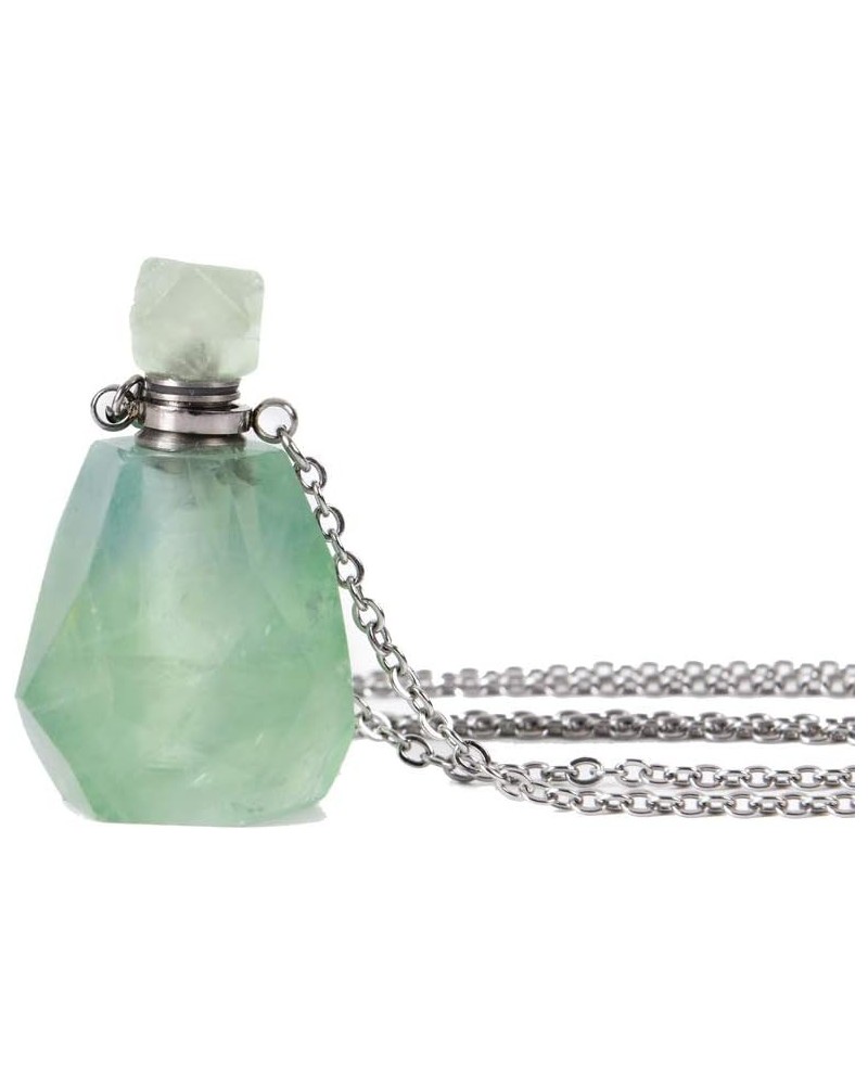 Natural Healing Stone Essential Oil Diffuser Perfume Bottle Pendant Necklace Jewelry Style6 $12.48 Necklaces